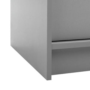Malibu 1 Door Sliding Wardrobe - Grey 13638785