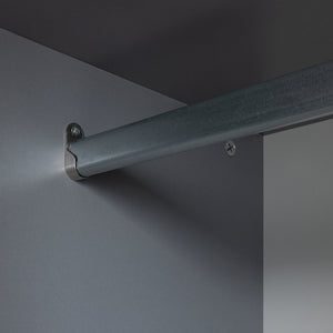 Malibu 1 Door Sliding Wardrobe - Grey 13638785