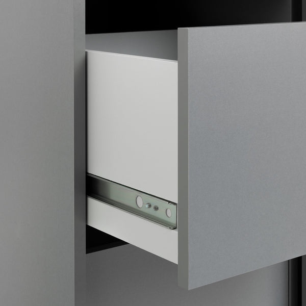 Malibu 1 Door Sliding Wardrobe - Grey 13638785