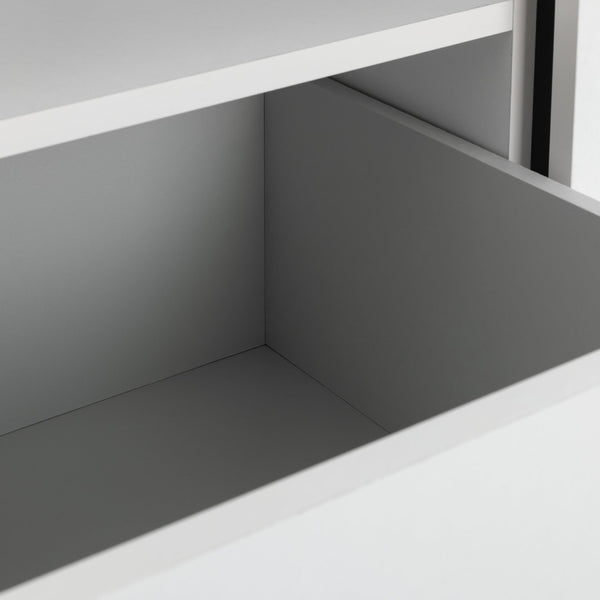 Malibu 1 Door Sliding Wardrobe - White 13638792
