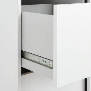 Malibu 1 Door Sliding Wardrobe - White 13638792