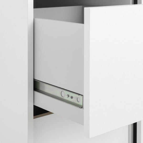 Malibu 1 Door Sliding Wardrobe - White 13638792