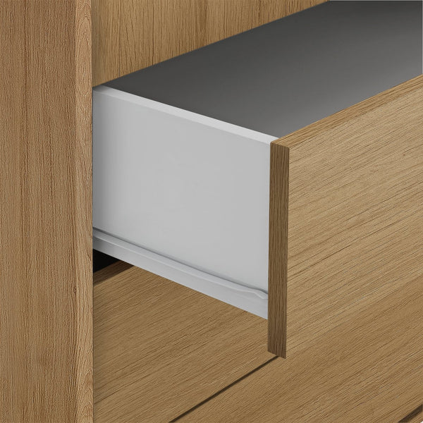Malibu 2 Door 3 Drawer Wardrobe - Oak Effect 17618378