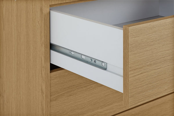 Malibu 3 Door 4 Drawer Wardrobe - Oak Effect 15582255