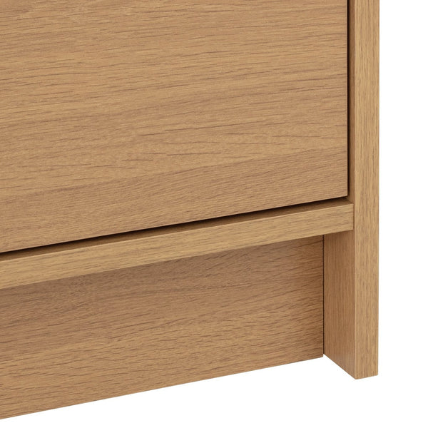 Malibu 3 Dr 4 Drawer Mirror Wardrobe - Oak Effect 17651885