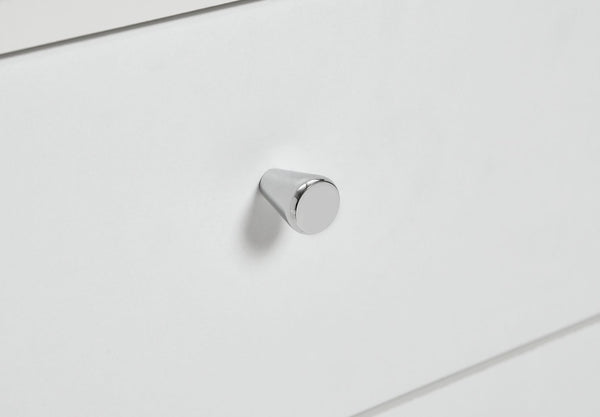 Malibu 3 Drawer Bedside Table - White 15396489