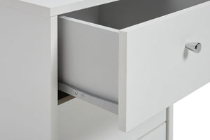 Malibu 3 Drawer Bedside Table - White 15396489