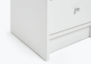 Malibu 3 Drawer Bedside Table - White 15396489