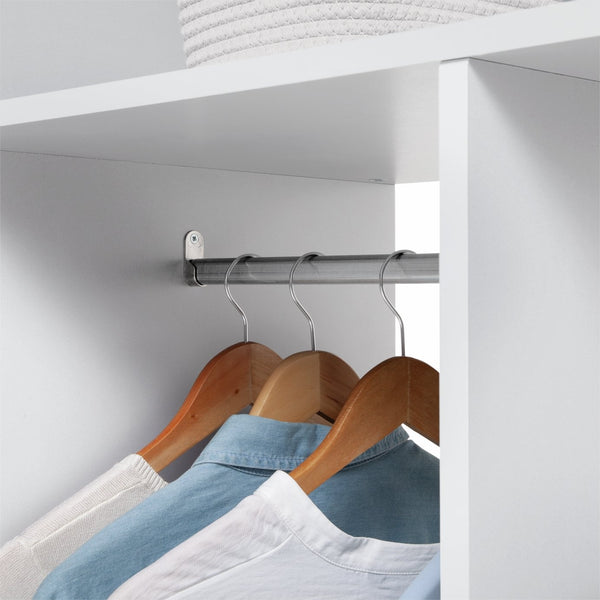 Malibu 3 Drawers Open Storage Wardrobe - White 18424547