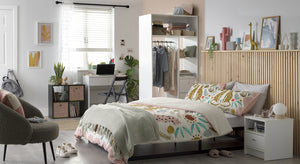 Malibu 3 Drawers Open Storage Wardrobe - White 18424547