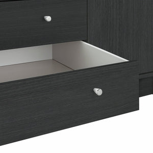 Malibu 4 Door 3 Drawer Wardrobe - Black Oak Eff 19297742