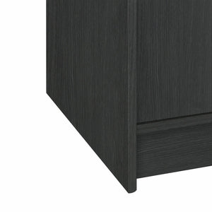 Malibu 4 Door 3 Drawer Wardrobe - Black Oak Eff 19297742