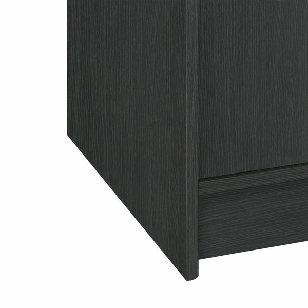 Malibu 4 Door 3 Drawer Wardrobe - Black Oak Eff 19297742