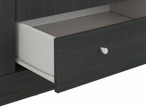 Malibu 4 Door 3 Drawer Wardrobe - Black Oak Eff 19297742