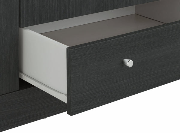 Malibu 4 Door 3 Drawer Wardrobe - Black Oak Eff 19297742