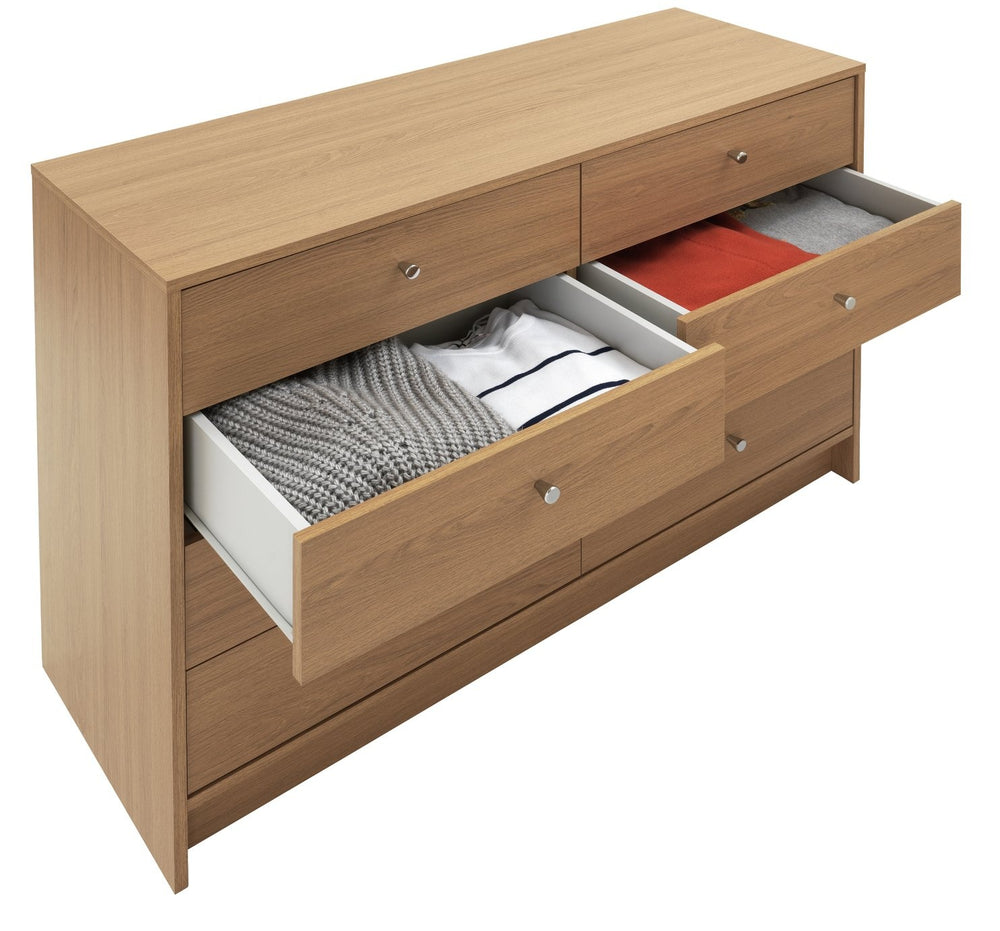 Malibu 8 Drawer Chest - Oak Effect 17860906