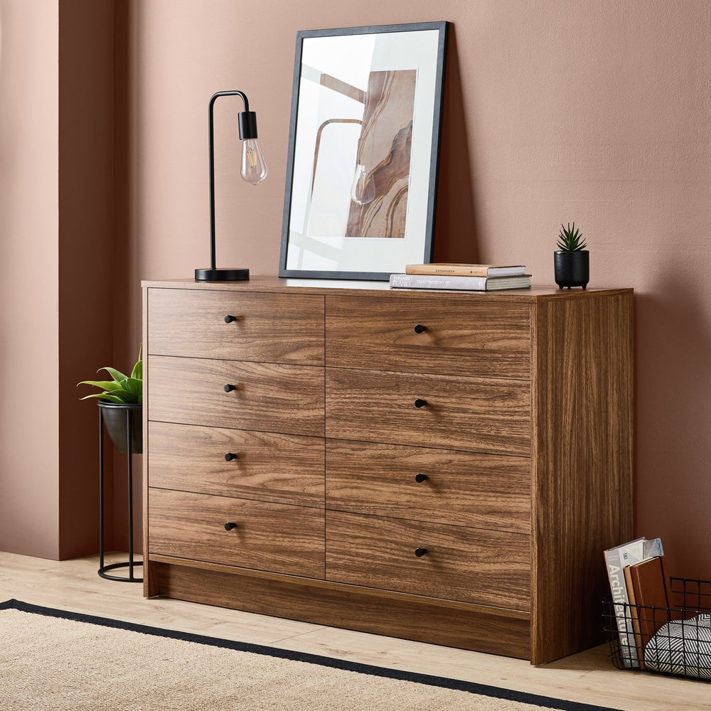 Malibu 8 Drawer Chest - Walnut 17942893