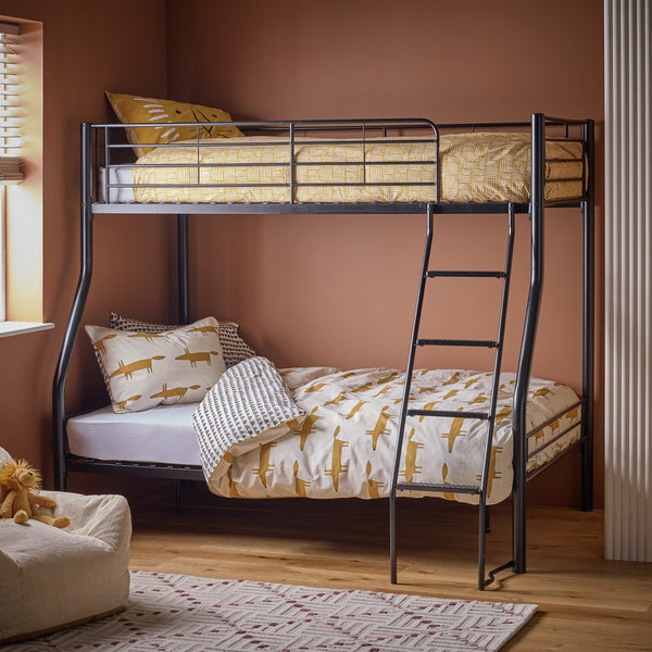 Mason Small Double Bunk Bed Frame - Black 17759464