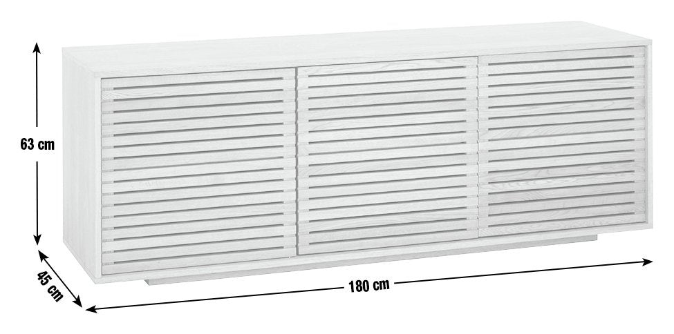 Max 2 Door 6 Drawer Oak Sideboard - Natural 18736307