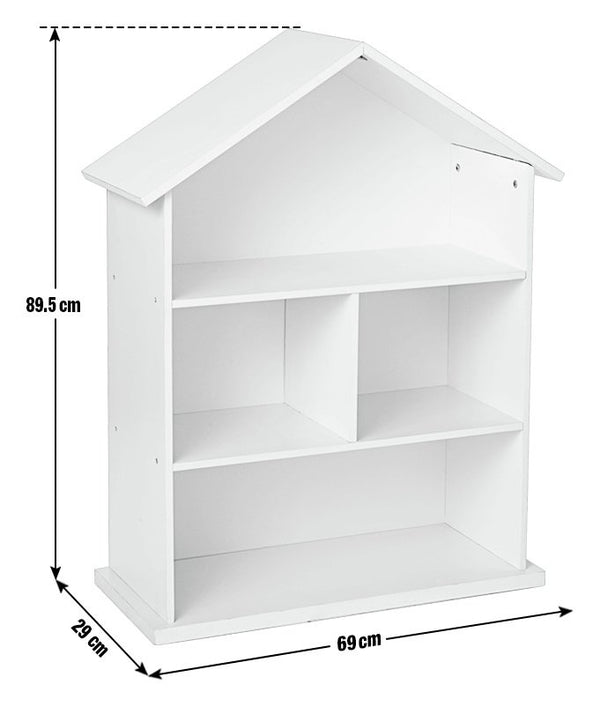 Mia Kids House Bookcase - White 19567379