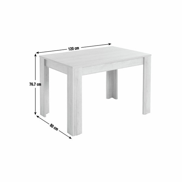 Miami 4 Seater Dinner Table - Oak Effect 17928532