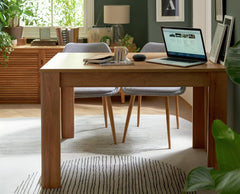 Miami 4 Seater Dinner Table - Oak Effect 17928532