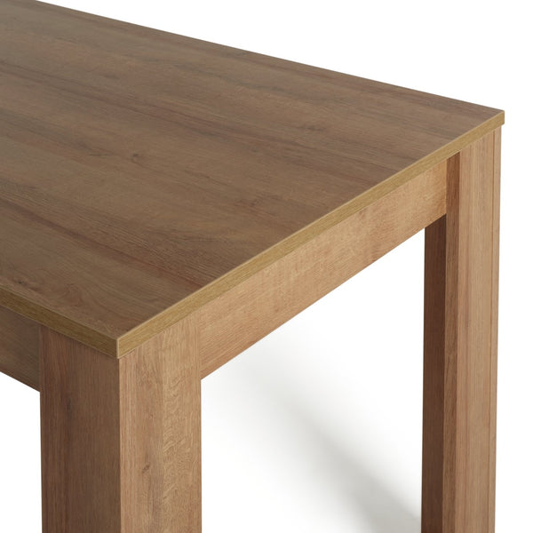 Miami dining table with oak effect top