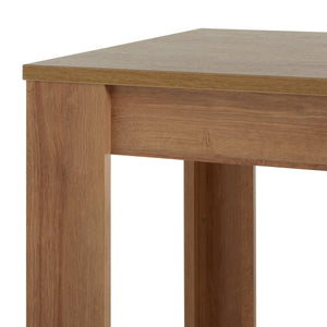 Small oak effect dining table for dining room
