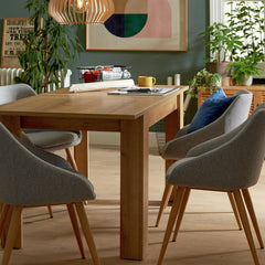 Miami Extending 4 - 6 Seater Table - Oak Effect 18041236