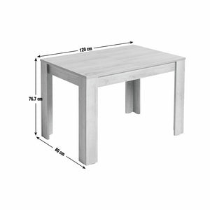 Miami Extending 4 - 6 Seater Table - Oak Effect 18041236