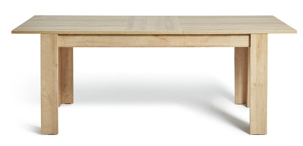 Miami wood effect dining table with removable centre leaf
