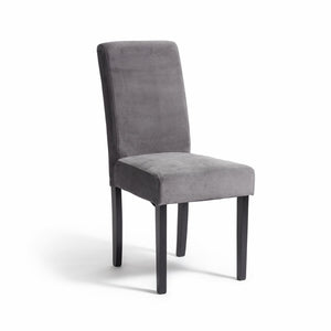 Midback Pair of Velvet Dining Chair - Grey 17440687