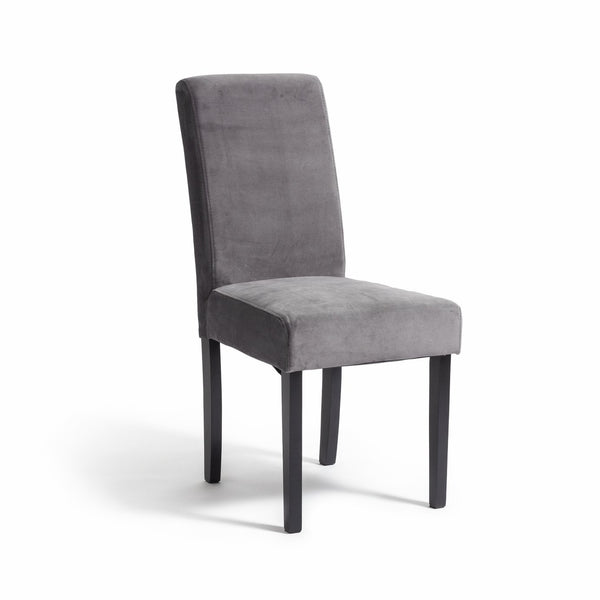 Midback Pair of Velvet Dining Chair - Grey 17440687