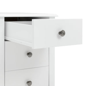 Minato 3 Drawer Bedside Table - White 14708906