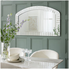 Mosaic Overmantle Arch Wall Mirror - 130x85cm 14888211