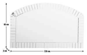 Mosaic Overmantle Arch Wall Mirror - 130x85cm 14888211