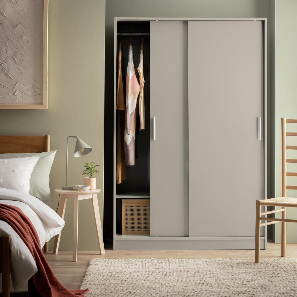 Nova 2 Door Sliding Wardrobe - Beige 17658792
