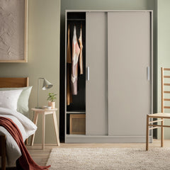 Nova 2 Door Sliding Wardrobe - Beige 17658792