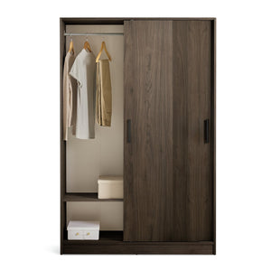 Nova 2 Door Sliding Wardrobe - Walnut 17636886