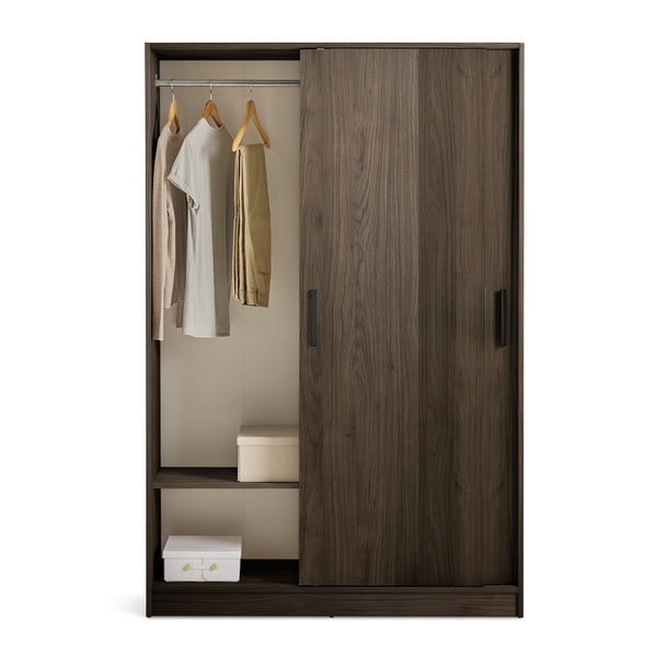 Nova 2 Door Sliding Wardrobe - Walnut 17636886