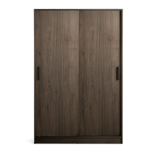 Nova 2 Door Sliding Wardrobe - Walnut 17636886