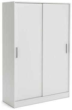 Nova 2 Door Sliding Wardrobe - White 15810446