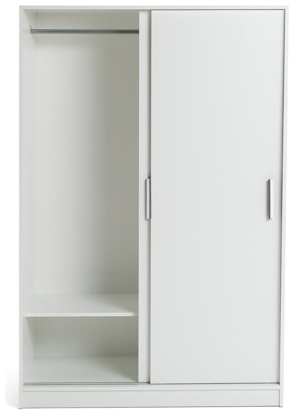 Nova 2 Door Sliding Wardrobe - White 15810446