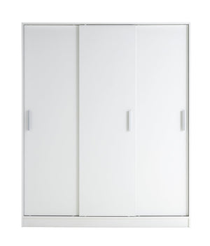 Nova 3 Door Sliding Wardrobe - White 17142277