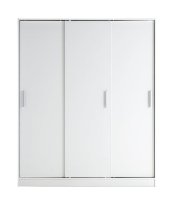 Nova 3 Door Sliding Wardrobe - White 17142277