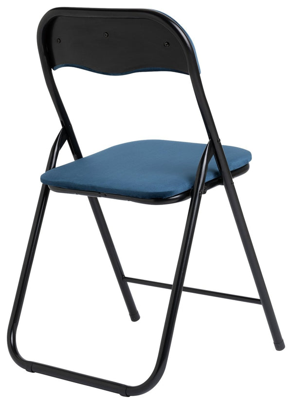 Nyla Velvet Folding Dining Chair - Blue 18174017