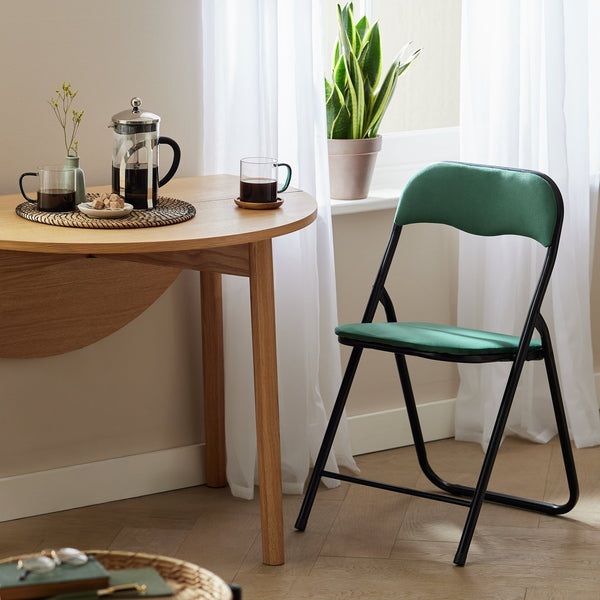 Nyla Velvet Folding Dining Chair - Green 18696818