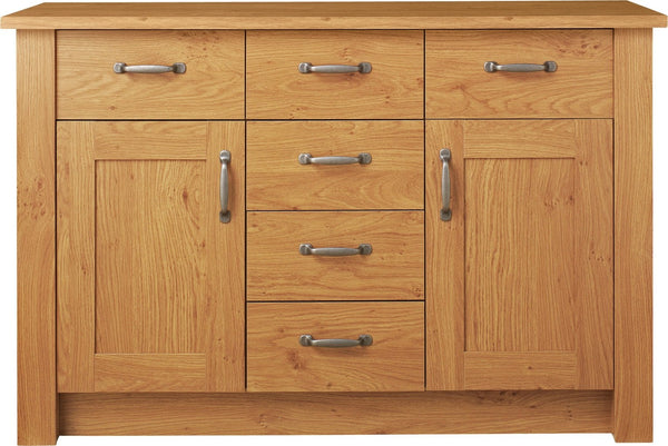 Ohio 2 Door 6 Drawer Sideboard - Natural 13147128
