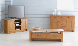 Ohio 2 Door 6 Drawer Sideboard - Natural 13147128