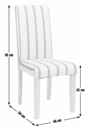Pair of Faux Leather Dining Chair - Charcoal 15250697